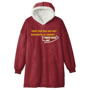 Know Your Role And Shut Your Mouth Hooded Wearable Blanket