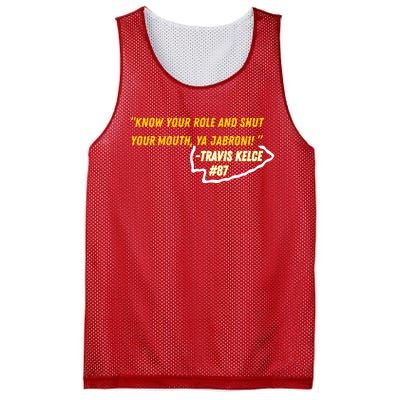 Know Your Role And Shut Your Mouth Mesh Reversible Basketball Jersey Tank