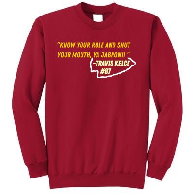 Know Your Role And Shut Your Mouth Tall Sweatshirt