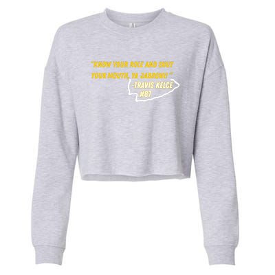 Know Your Role And Shut Your Mouth Cropped Pullover Crew