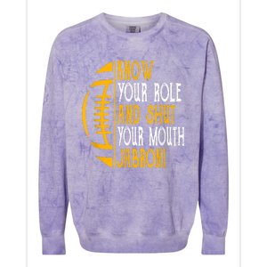 Know Your Role And Shut Your Mouth Jabroni Meme Colorblast Crewneck Sweatshirt