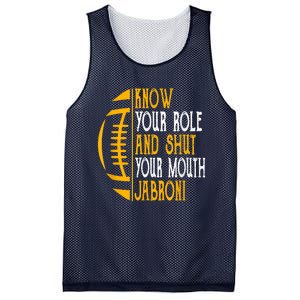 Know Your Role And Shut Your Mouth Jabroni Meme Mesh Reversible Basketball Jersey Tank