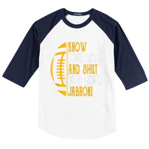 Know Your Role And Shut Your Mouth Jabroni Meme Baseball Sleeve Shirt