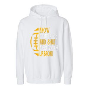 Know Your Role And Shut Your Mouth Jabroni Meme Garment-Dyed Fleece Hoodie