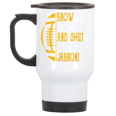 Know Your Role And Shut Your Mouth Jabroni Meme Stainless Steel Travel Mug