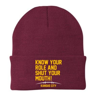 Know Your Role Shut Your Mouth Mahomes KC Beanie