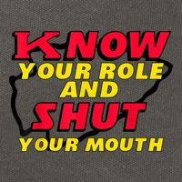 Know Your Role And Shut Your Mouth Cotton Canvas Backpack
