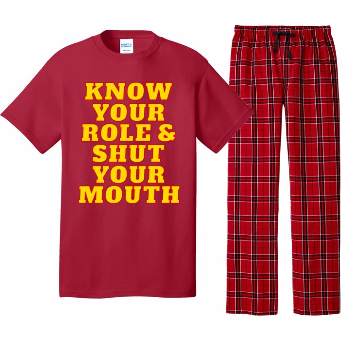 Know Your Role And Shut Your Mouth Kansas City Football Fan Pajama Set