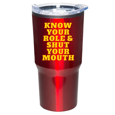 Know Your Role And Shut Your Mouth Kansas City Football Fan Tumbler