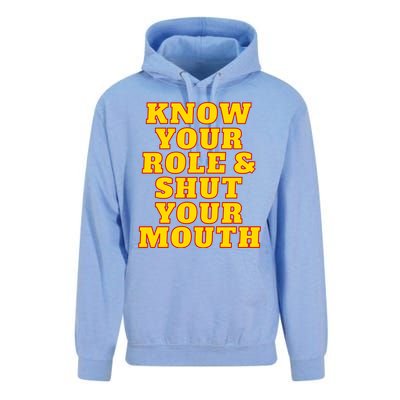 Know Your Role And Shut Your Mouth Kansas City Football Fan Unisex Surf Hoodie