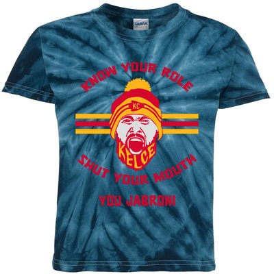 Know Your Role And Shut Your Mouth Kids Tie-Dye T-Shirt