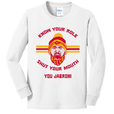 Know Your Role And Shut Your Mouth Kids Long Sleeve Shirt