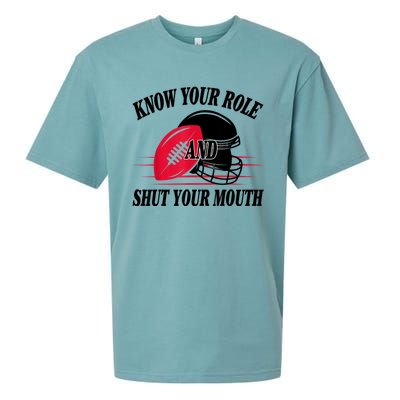 Know Your Role And Shut Your Mouth You Jabroni Sueded Cloud Jersey T-Shirt