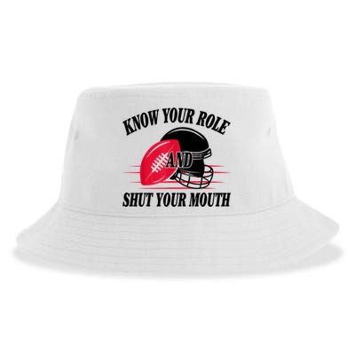 Know Your Role And Shut Your Mouth You Jabroni Sustainable Bucket Hat