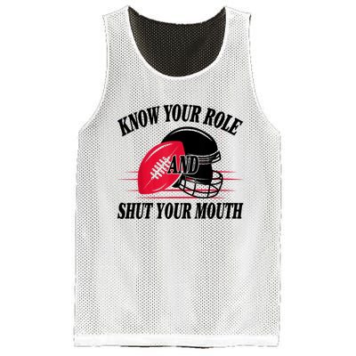 Know Your Role And Shut Your Mouth You Jabroni Mesh Reversible Basketball Jersey Tank