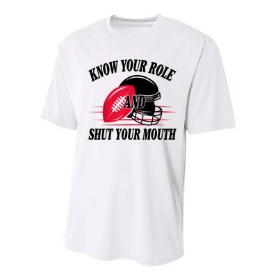 Know Your Role And Shut Your Mouth You Jabroni Performance Sprint T-Shirt