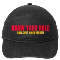 Know Your Role And Shut Your Mouth You Jabroni 7-Panel Snapback Hat