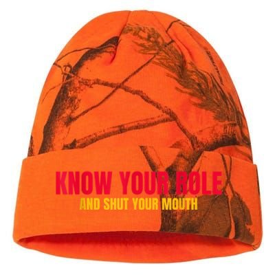 Know Your Role And Shut Your Mouth You Jabroni Kati Licensed 12" Camo Beanie