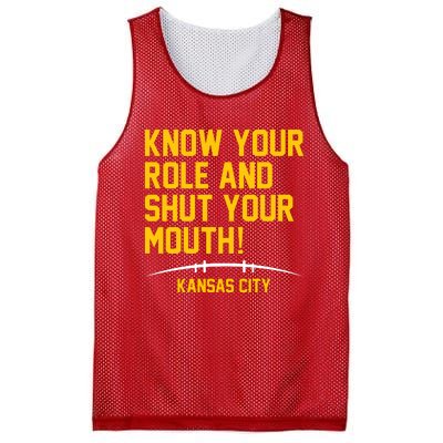 Know Your Role And Shut Your Mouth Kansas City Mesh Reversible Basketball Jersey Tank