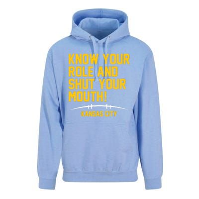 Know Your Role And Shut Your Mouth Kansas City Unisex Surf Hoodie