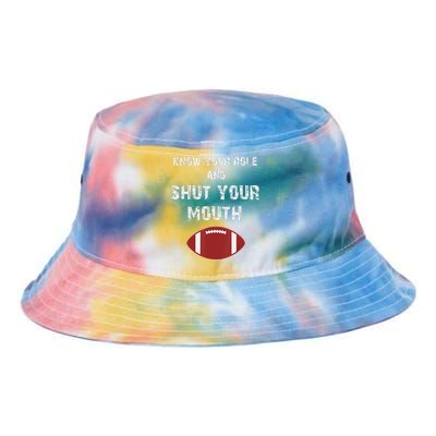 Know Your Role And Shut Your Mouth retro saying Tie Dye Newport Bucket Hat