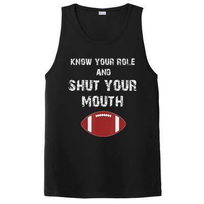 Know Your Role And Shut Your Mouth retro saying PosiCharge Competitor Tank