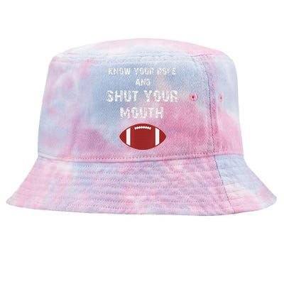 Know Your Role And Shut Your Mouth retro saying Tie-Dyed Bucket Hat