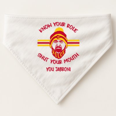 Know Your Role Shut Your Mouth You Jabron USA-Made Doggie Bandana