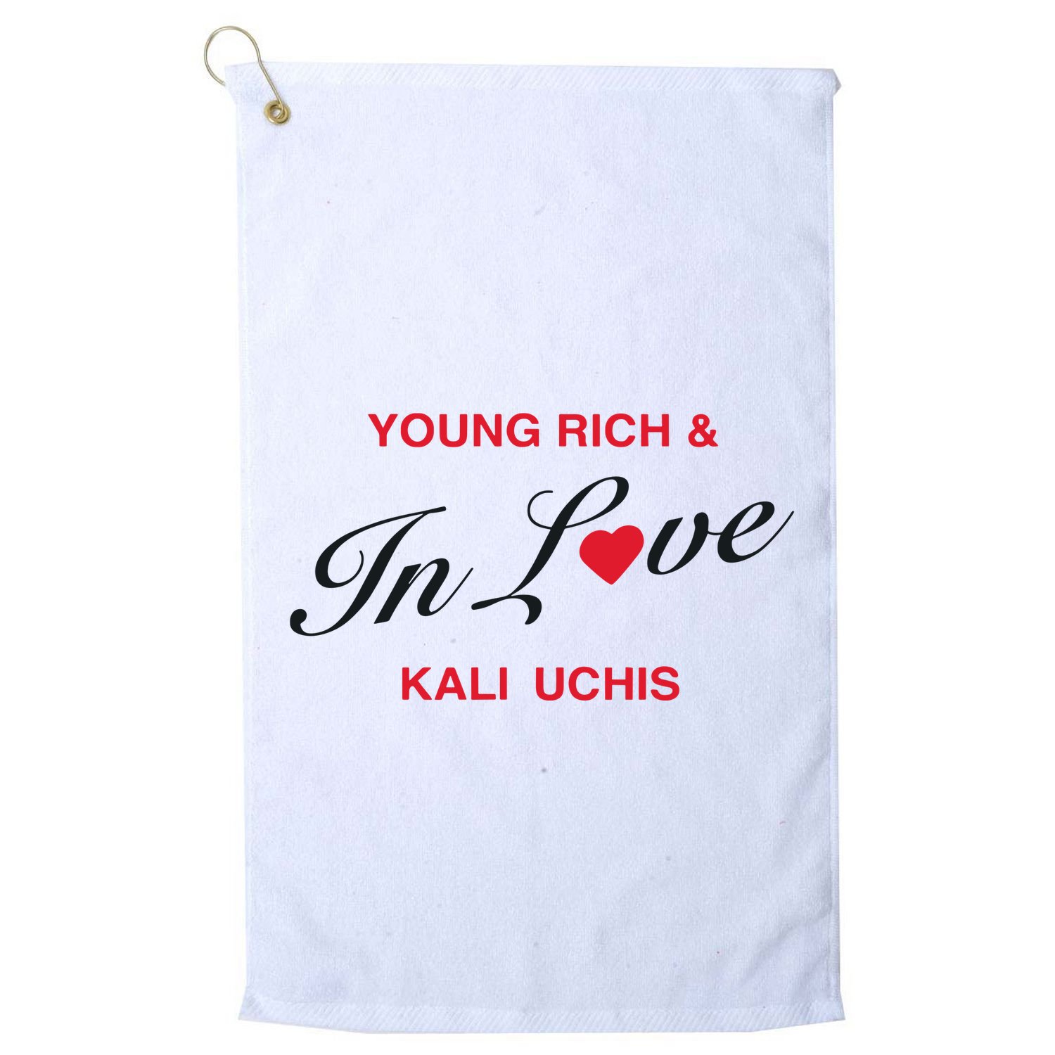 Kaliuchis Young Rich & In Love Golf Towel