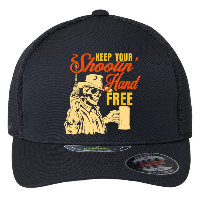 Keep Your Shooting Hand Free Flexfit Unipanel Trucker Cap