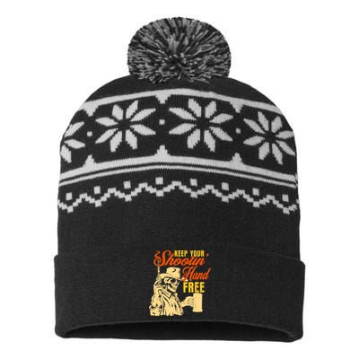 Keep Your Shooting Hand Free USA-Made Snowflake Beanie