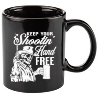 Keep Your Shooting Hand Free 11oz C Handle Ceramic Mug