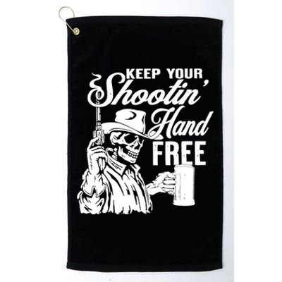 Keep Your Shooting Hand Free Platinum Collection Golf Towel