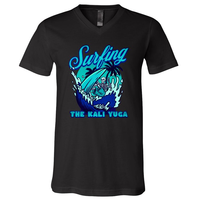 Kali Yuga Surf Club Traditionalist Julius Evola V-Neck T-Shirt