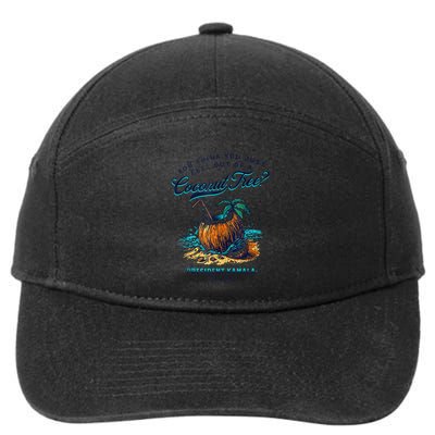 Kamala You Think You Just Fell Out Of A Coconut Tree Funny 7-Panel Snapback Hat