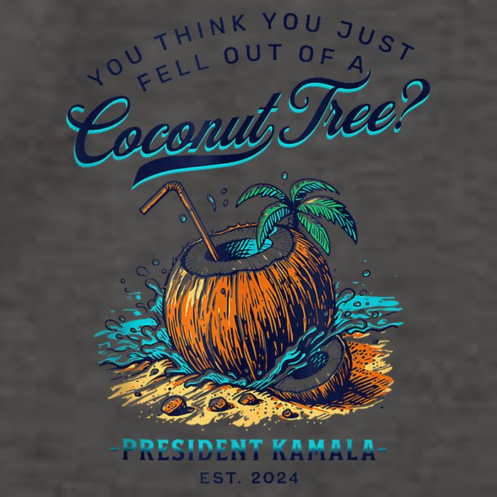 Kamala You Think You Just Fell Out Of A Coconut Tree Funny Vector Backpack