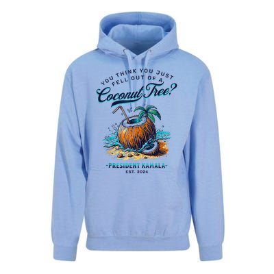 Kamala You Think You Just Fell Out Of A Coconut Tree Funny Unisex Surf Hoodie