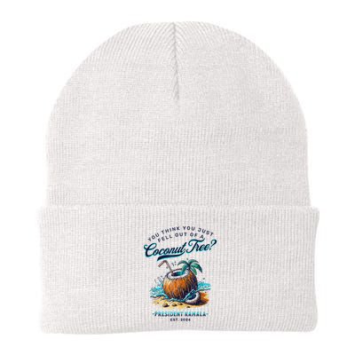 Kamala You Think You Just Fell Out Of A Coconut Tree Funny Beanie