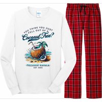 Kamala You Think You Just Fell Out Of A Coconut Tree Funny Long Sleeve Pajama Set