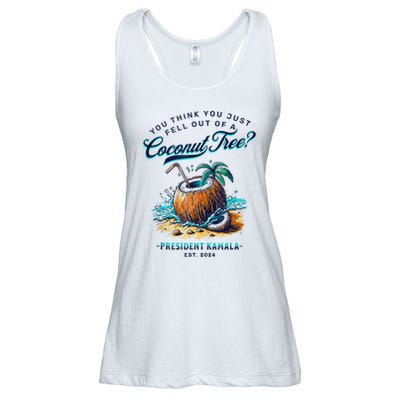 Kamala You Think You Just Fell Out Of A Coconut Tree Funny Ladies Essential Flowy Tank