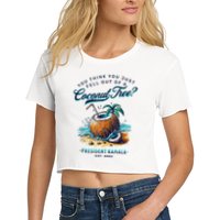 Kamala You Think You Just Fell Out Of A Coconut Tree Funny Crop Top