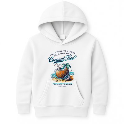Kamala You Think You Just Fell Out Of A Coconut Tree Funny Kids Hoodie