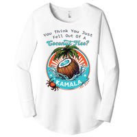 Kamala You Think You Just Fell Out Of A Coconut Tree Funny Women's Perfect Tri Tunic Long Sleeve Shirt