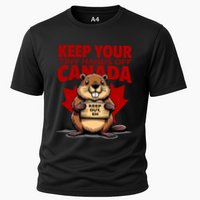 Keep Your Tiny Hands Off Canada Is Not For Sale Funny Performance Shirt