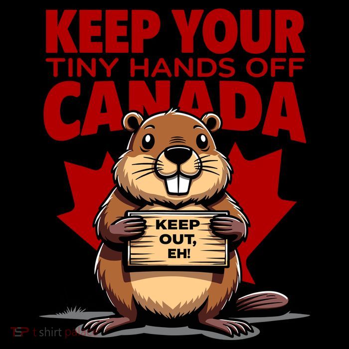 Keep Your Tiny Hands Off Canada Is Not For Sale Funny City Backpack