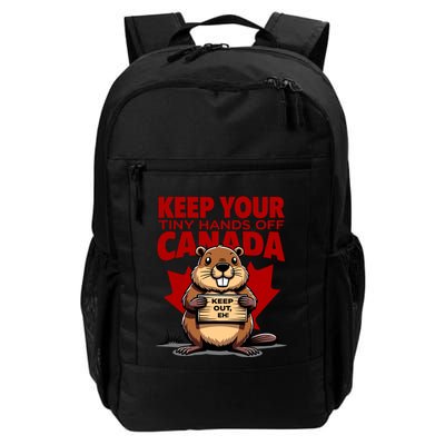 Keep Your Tiny Hands Off Canada Is Not For Sale Funny Backpack