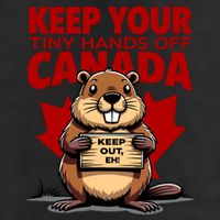 Keep Your Tiny Hands Off Canada Is Not For Sale Funny 15oz Campfire Ceramic Mug