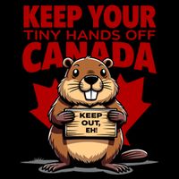 Keep Your Tiny Hands Off Canada Is Not For Sale Funny 16 in Basic Backpack
