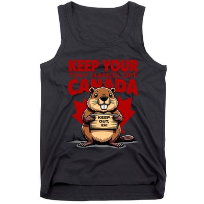 Keep Your Tiny Hands Off Canada Is Not For Sale Funny Tank Top