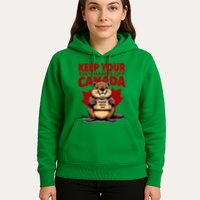 Keep Your Tiny Hands Off Canada Is Not For Sale Funny Hoodie
